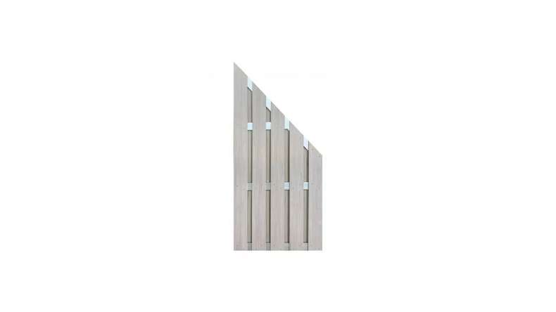 planeo prefabricated fence - diagonal Bi-Color Sand 84.3 x 180/90 cm