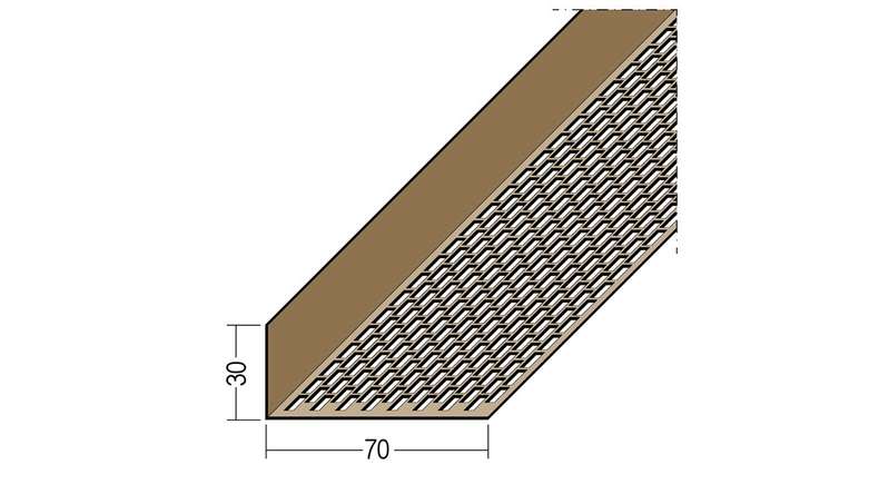 planeo Protect ventilation angle profile - LÜW 30x70x2500mm white