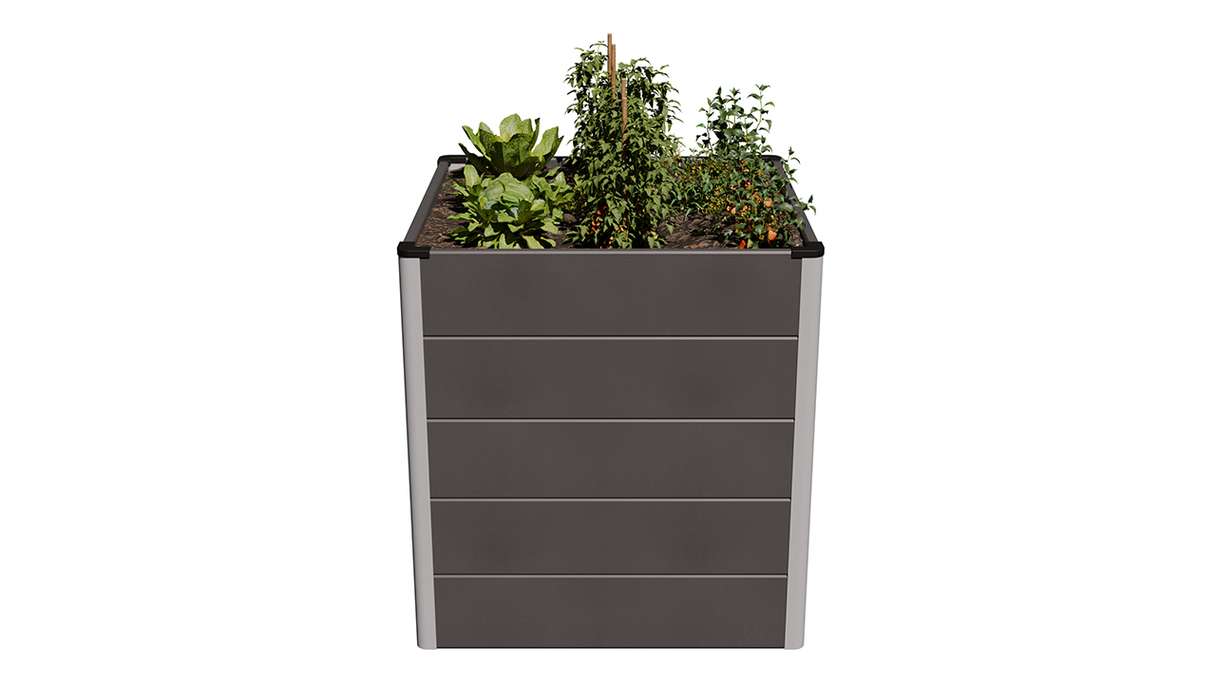 planeo BPC raised bed Cube - anthracite | DB703 70 x 70 x 75 cm