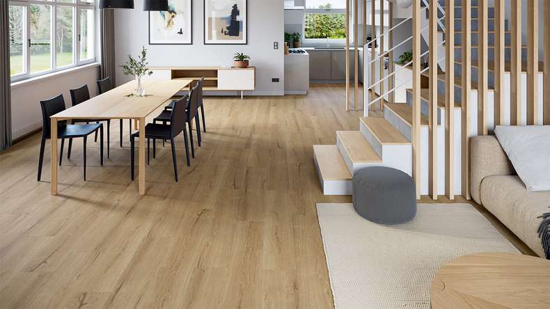 planeo Rigid Click Vinyl - Loft Oak | Impact sound insulation integrated (DF-K-432-055)