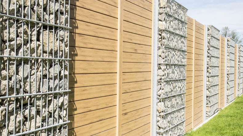 planeo Fassado - WPC rhombus strip facade cladding oak brown