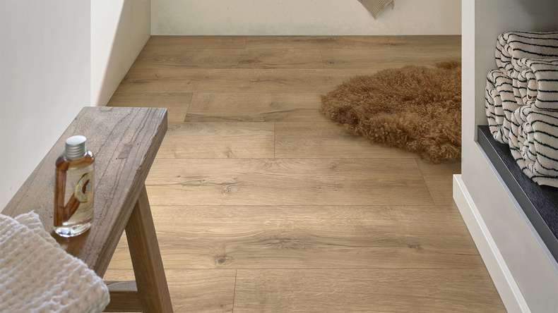 MEISTER Design flooring MeisterDesign. next DD 500 S - 06439 Cracked Oak Terra | Impact sound insulation integrated (400054-1287220-06439)