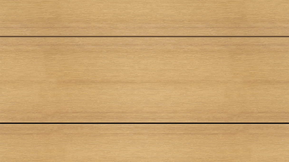 planeo UNIDeck – WPC CoEx-coated decking board, Sand, 3 m – textured/smooth brushed
