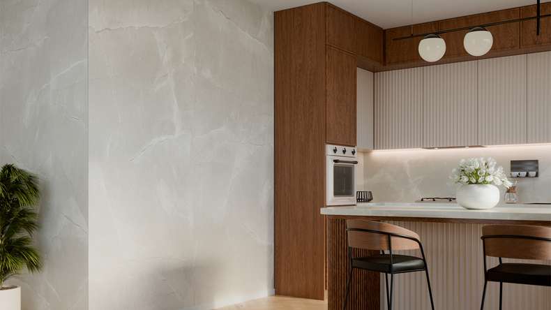 planeo wall cladding SPC - CeraRock Tile Light Grey Marble 120 x 60 cm