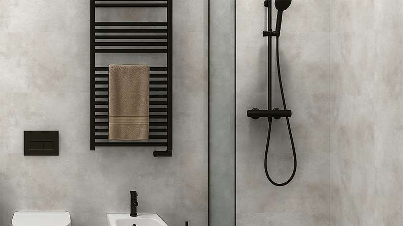 planeo Revea - Wall panelling plastic beige matt 60 x 30 cm