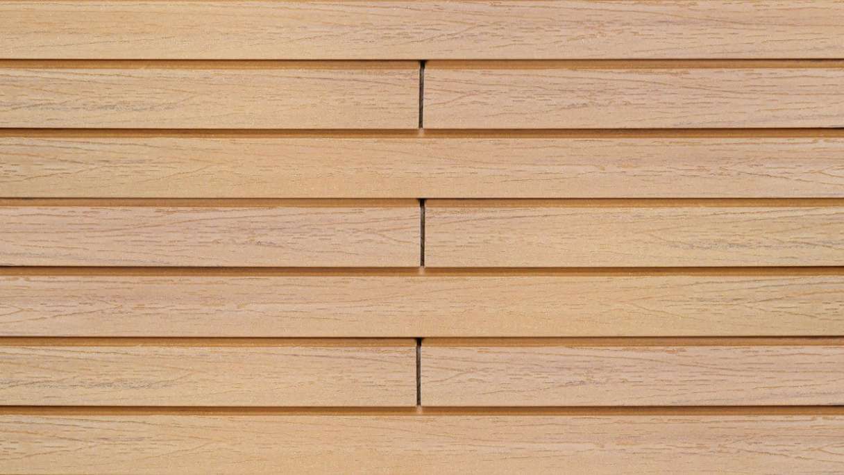 planeo Fassado - WPC rhombus strip facade cladding oak brown