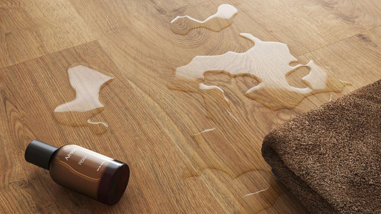 planeo Rigid Click Vinyl - SolutionX 2in1 Oak Gold Brown | Impact sound insulation integrated (ECF-0077)