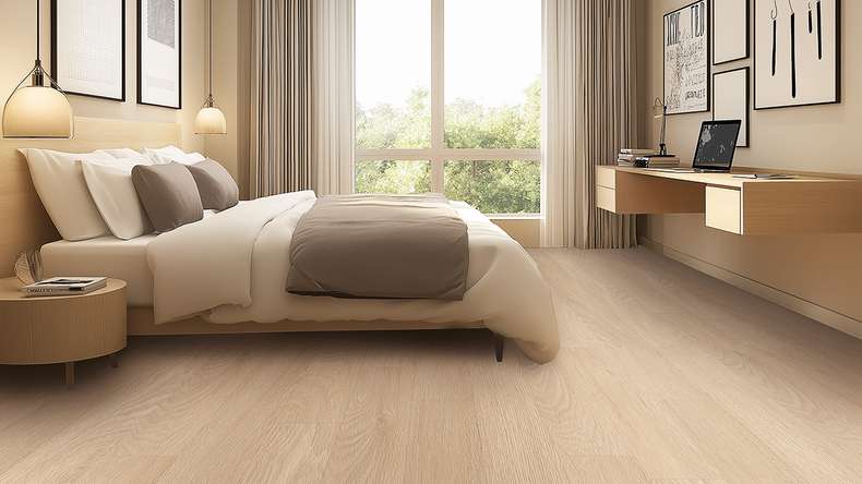 Gerflor Klick Vinyl Rigid - Creation 40 Clic Acoustic Tamo Cream | Impact sound insulation integrated (61301598)