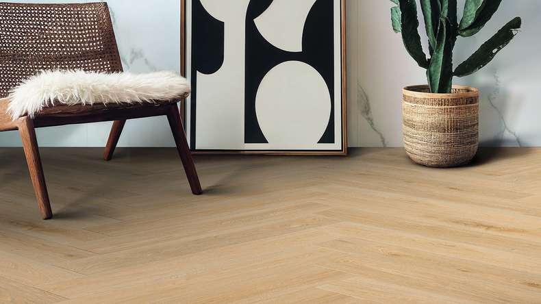 Gerflor Klick Vinyl Rigid - Creation 55 Clic Acoustic HB Aquinoah Blond | Impact sound insulation integrated (41921704)