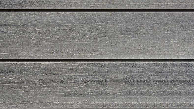 planeo Fassado - WPC rhombus strip facade cladding graphite grey