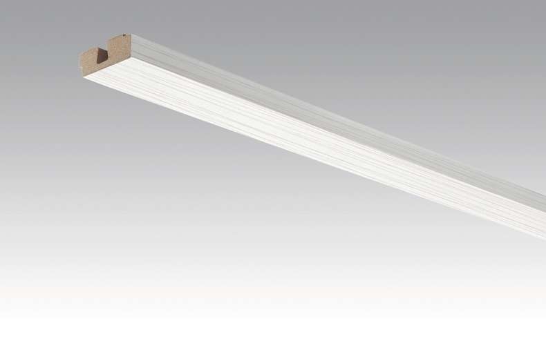 MEISTER skirting boards Ceiling trim strips silver 4021 - 2380 x 40 x 15 mm (200032-2380-04021)