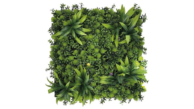 planeo acoustic panel - MixWall Leaf Mood Tropical Mixed Flora 52 x 52 cm | artificial plant (PLMW-81111)