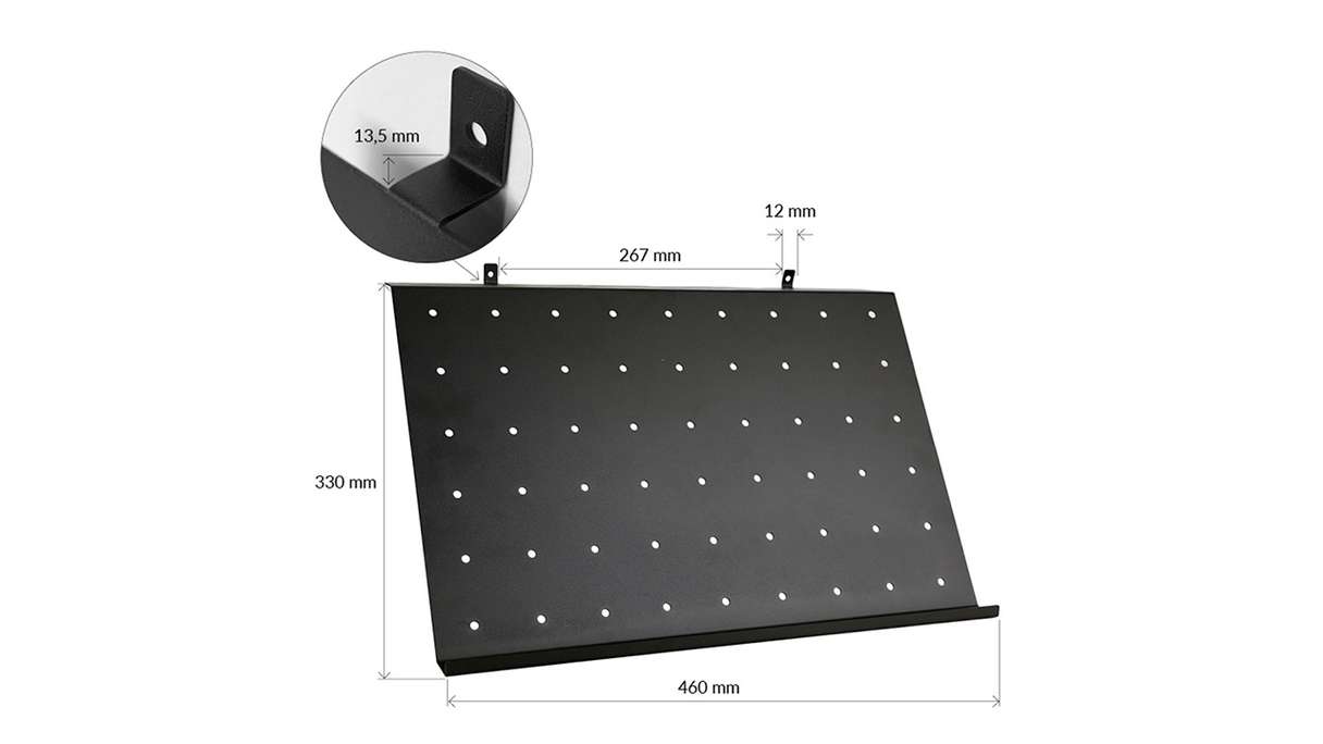 planeo double shoe rack - black 1 pc
