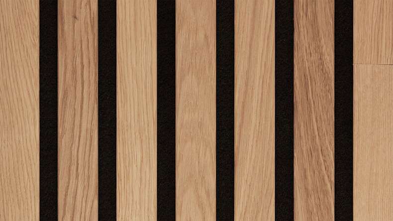MEISTER acoustic panels Acoustic Sense WOOD - Pure oak 4311 - 260 x 33 cm