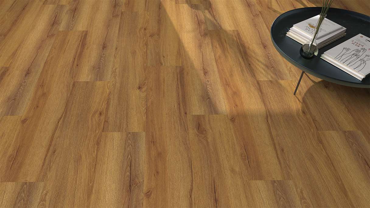 planeo design flooring for clicking - Eco Home&Health Rustic Oak Natural | Impact sound insulation integrated (LO-EK-01)