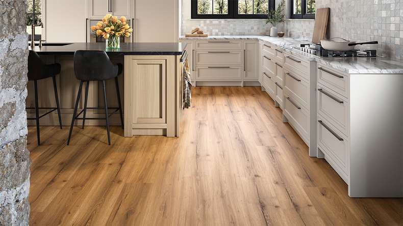 planeo Rigid Click Vinyl - SolutionX 2in1 Oak Natural Rustic | Impact sound insulation integrated (ECF-0092)