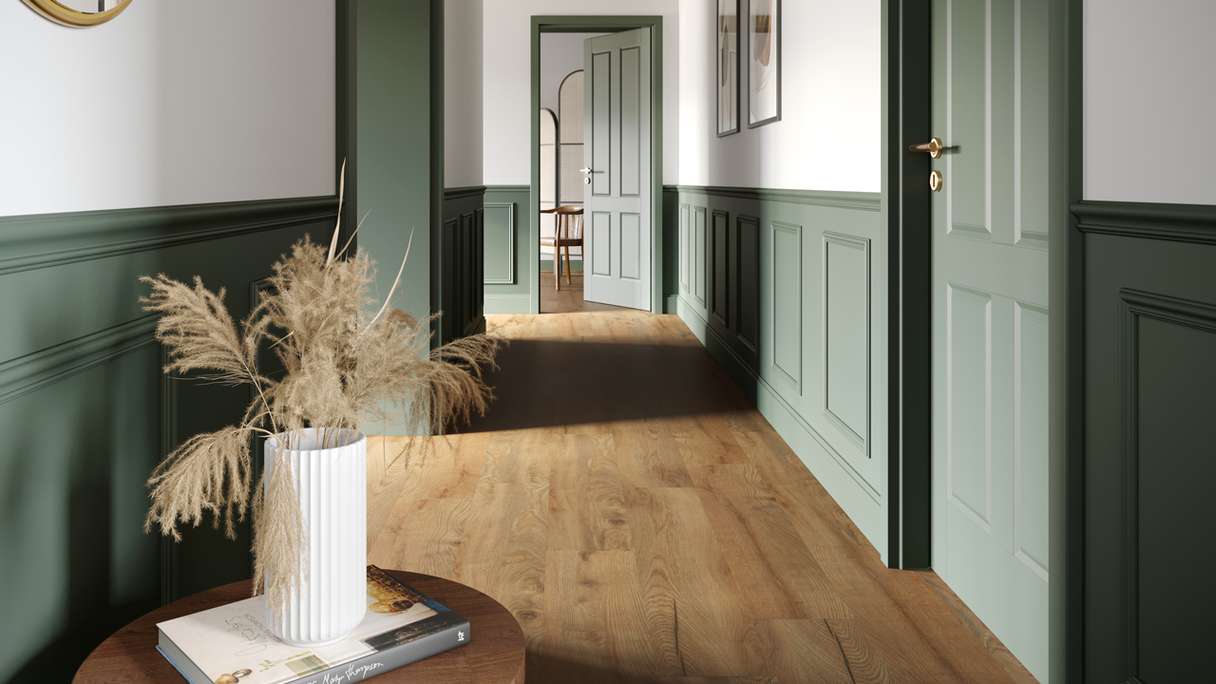 planeo adhesive vinyl - Object Woodline Oak Gold | synchronised embossing (PLDD2570-EGO)