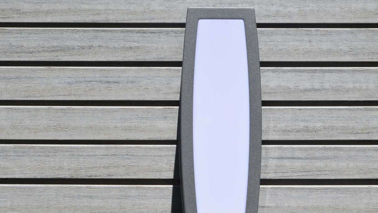 planeo Fassado - WPC rhombus strip facade cladding graphite grey