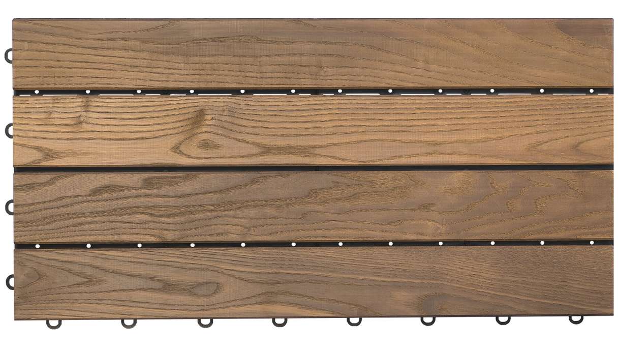 planeo click tile Thermo Ash XL - 4 battens Smooth