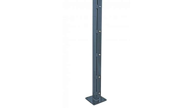 Fence post type FB anthracite for double bar fence