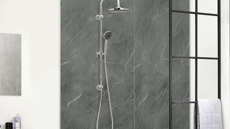 planeo StrongWall - Plastic wall panelling XL Sardi 260 x 90 cm