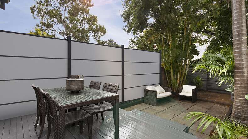 planeo Gardence Resistant - single profile Uni Grey 180 x 45 x 8mm