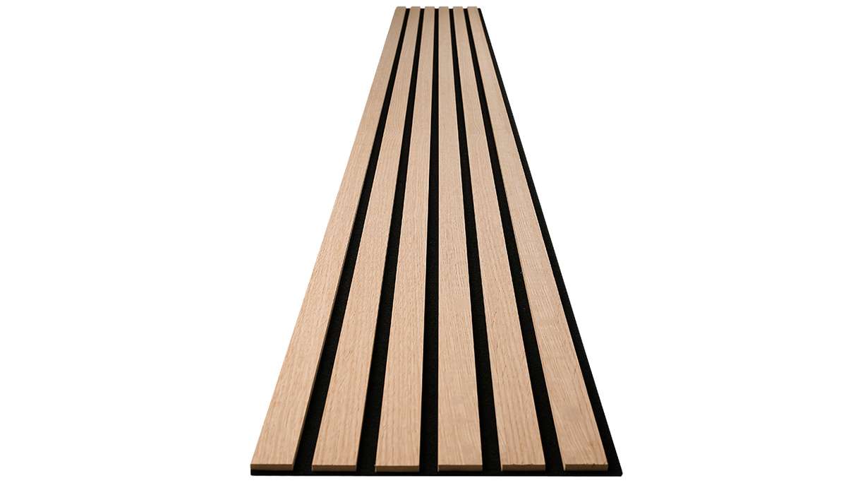Skaben acoustic panels SilentWall Comfort - light brown oak - 250 x 30 cm
