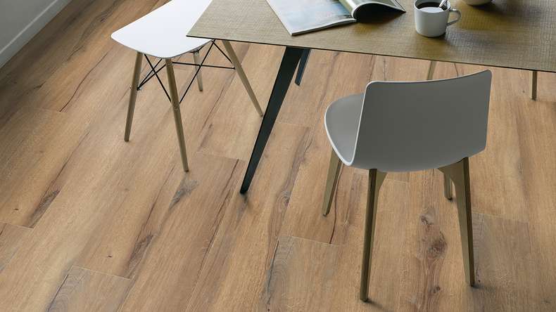 Gerflor Klick Vinyl Rigid - Creation 40 Clic Acoustic Cedar Brown | Impact sound insulation integrated (61310850)
