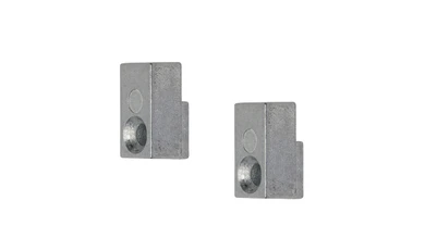 planeo Vertical bracket - Black 2 pcs