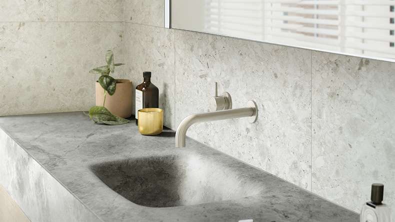 planeo StrongWall - plastic terrazzo wall panelling 65 x 37.5 cm