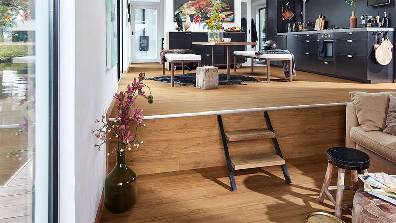 MEISTER Design flooring MeisterDesign. next DD 500 S - 06999 Golden Oak | Impact sound insulation integrated (400054-1287220-06999)