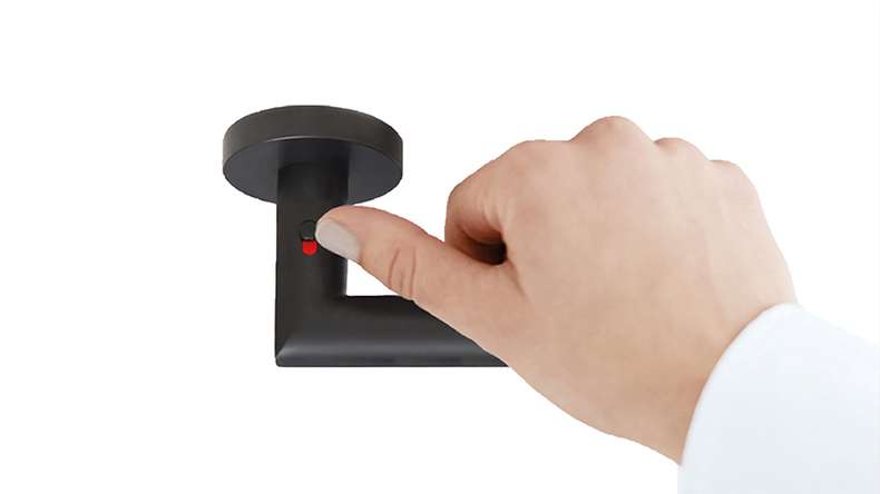 planeo Edelwerk EasyLock NEO door handle matt black | Without keyhole drilling