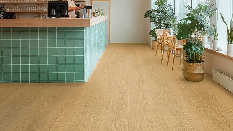 Gerflor adhesive vinyl - Creation 30 Lounge Oak Natural | Synchronised embossing