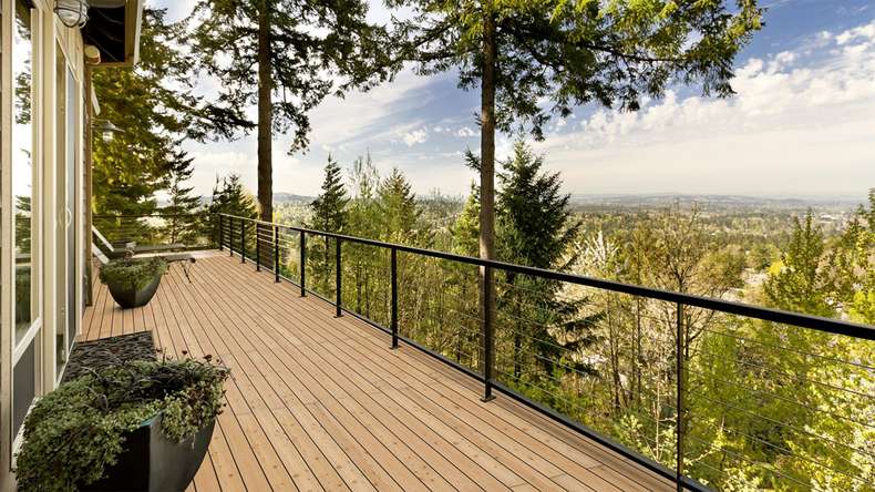 TerraWood wooden decking - Canadian larch - smooth on both sides