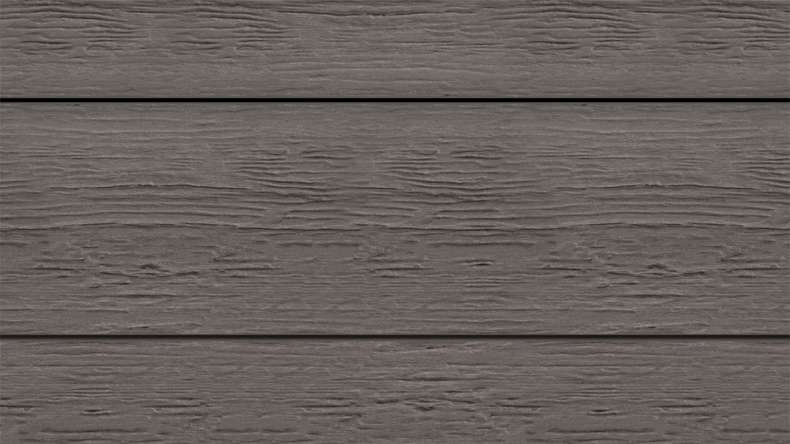 planeo ANTIKWoodline – WPC CoEx-coated decking board, lightweight composite profile – Dark Grey, 3m – rustic/smooth brushed