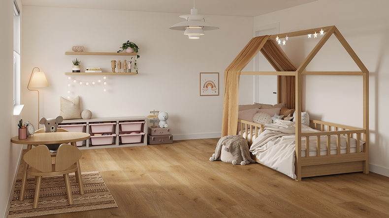 planeo Rigid Klick Vinyl - ObjektPRO Oak Royale 1.83m long XL plank | integrated footfall sound insulation (SP183-43)