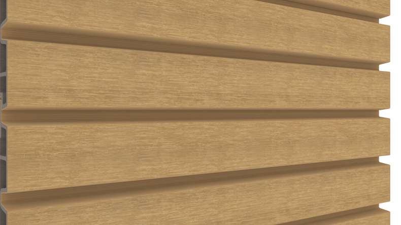 planeo LINEA Wide – WPC CoEx cladding, Sand, 2900 x 181 mm