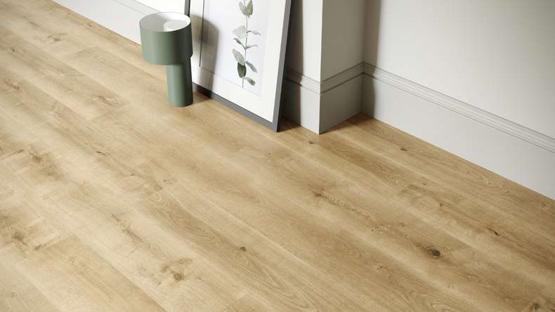 planeo Rigid Click Vinyl - SolutionX 2in1 Oak Classic | Impact sound insulation integrated (ECF-0072)