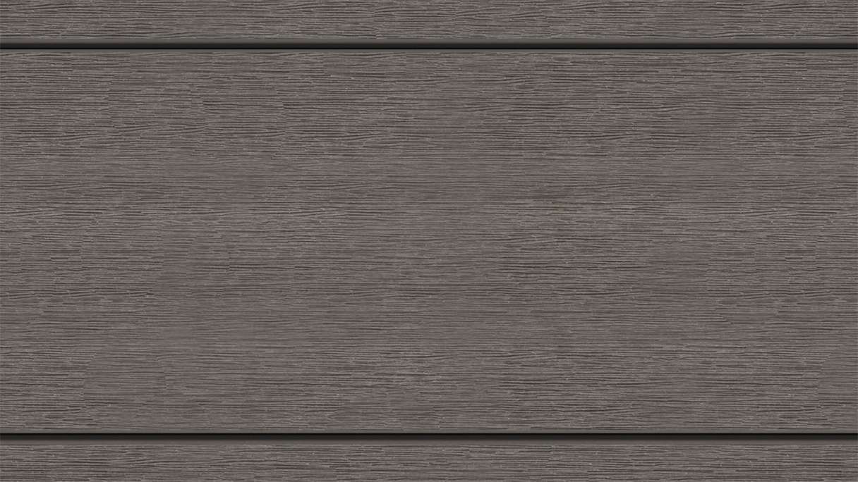 planeo MAXLine Nature - WPC CoEx coated XL decking board hollow chamber - dark grey 3m textured/smooth brushed