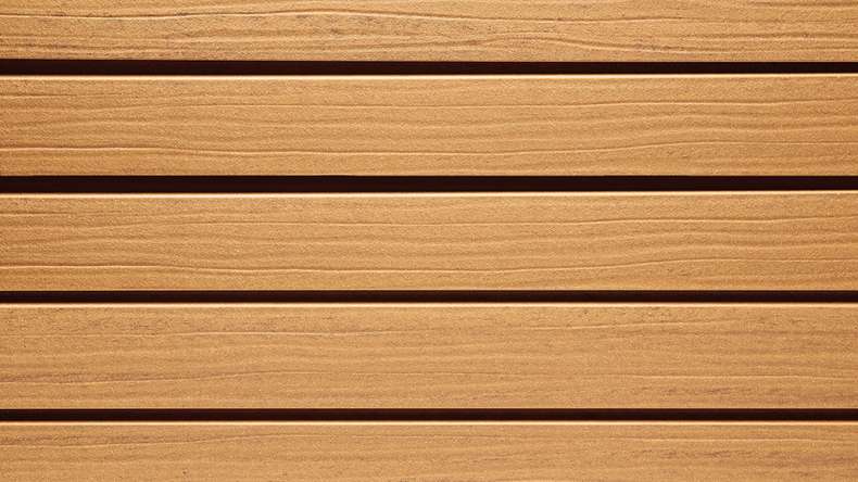 planeo Fassado - WPC rhombus strip facade cladding Prime oak brown