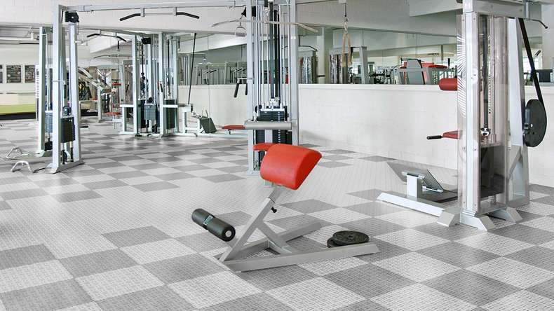planeo click tile Grip - white-aluminium