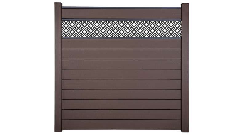 planeo Gardence Strong - BPC plug-in fence Abstract Terra 180 x 180 cm