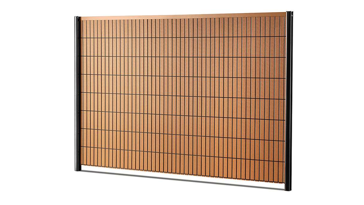 planeo WPC Strip Set - Brown L 250 x H 123-183cm