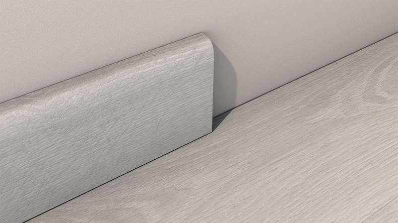 Gerflor Vinyl Skirting - Bohem Light Grey 10 x 60 x 2000mm (6086S195)