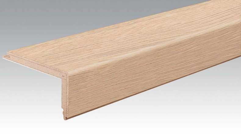 planeo Parquet stair nosing profile L-Profile - Authentica Oak Crema White (PMTL-7109)