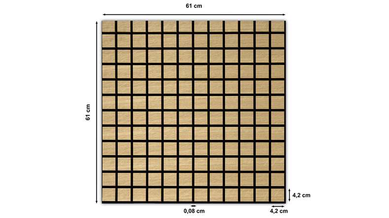 Skaben acoustic panels SilentWall Cube - light brown oak - 61 x 61 cm