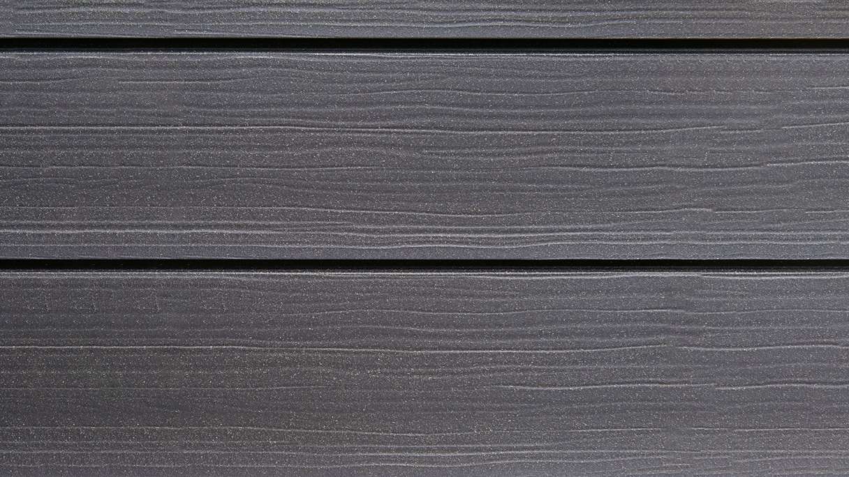 planeo Fassado - WPC rhombus strip facade cladding Prime basalt grey