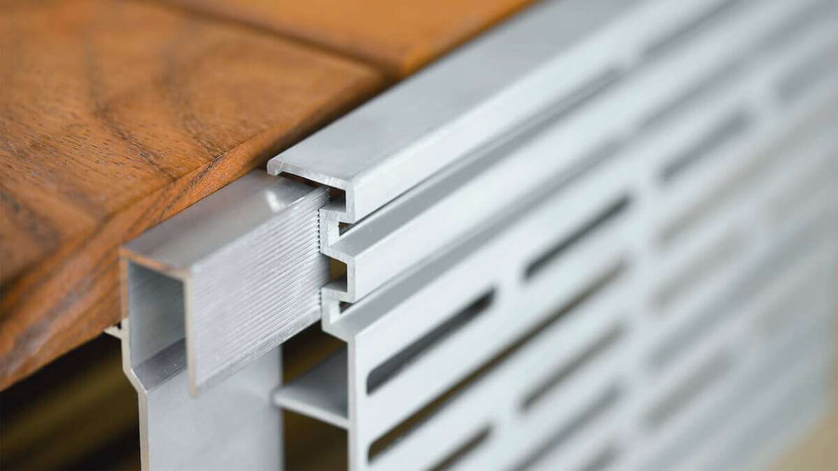 planeo terrace ventilation grille - ventilation profile 1200x150x20mm