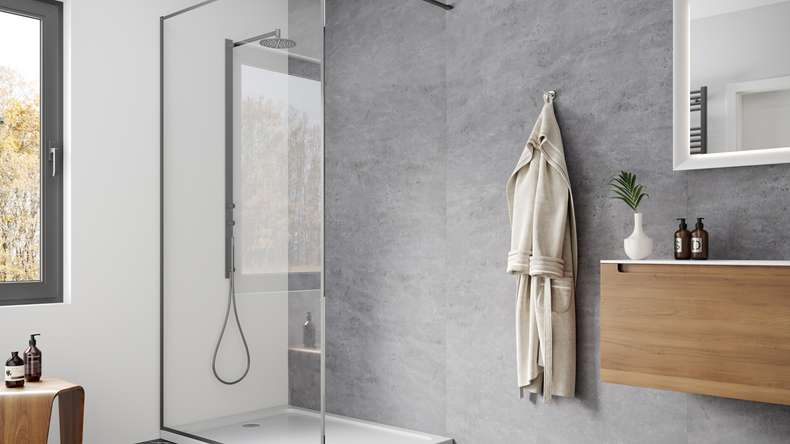 Planeo Wallboard - Concrete Dark Grey Matt - various formats