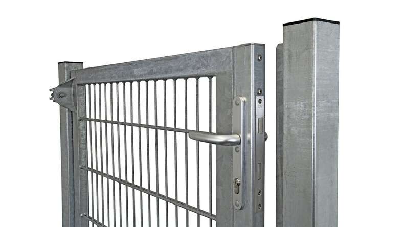 Universal door heavy 1-leaf hot-dip galvanised incl. gateposts